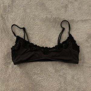 Skims Black Lace Bralette